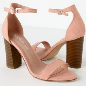 Madden Girl Bella pink block heel NWT